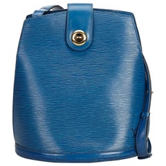 Louis Vuitton Blue Epi Cluny