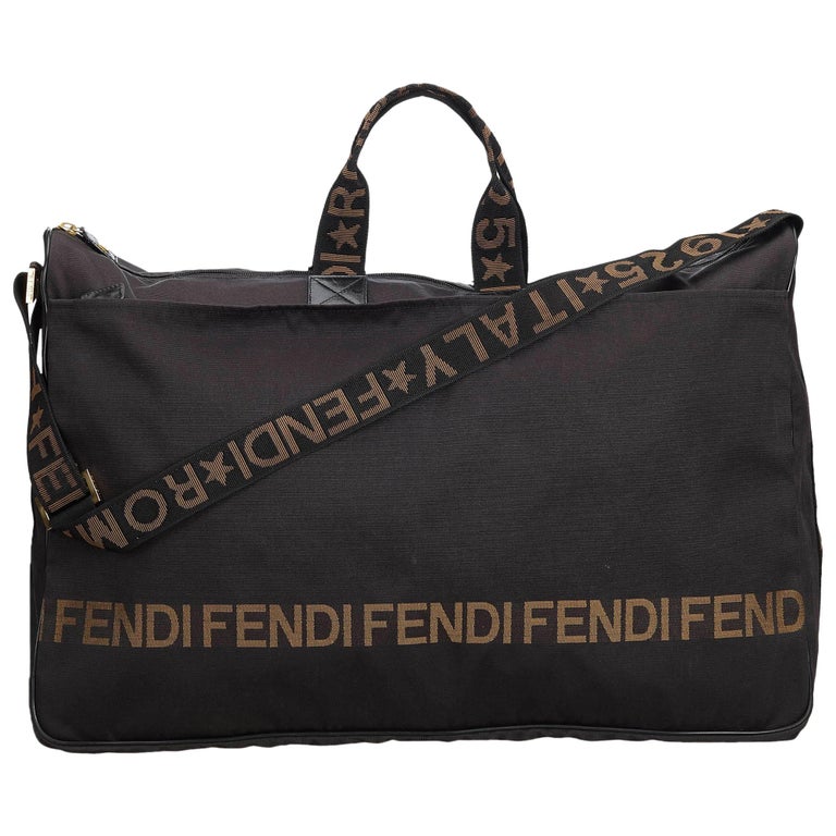 Fendi Black Nylon Travel Bag For Sale at 1stdibs