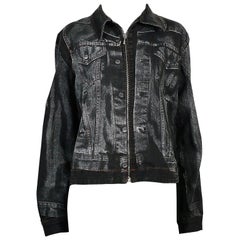 Giacca di jeans Jean Paul Gaultier Vintage Trompe L'oeil