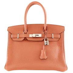 Hermès Rose Tea Togo 30 cm Birkin Bag