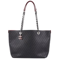 Chanel Shopping Tote Perforated Caviar Small