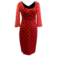 Dolce & Gabbana Red Polkadot Dress US 4