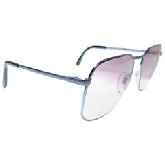 Gafas de sol Vintage Raras Neostyle Plateadas Gris Mate Lentes Cambiables 1970