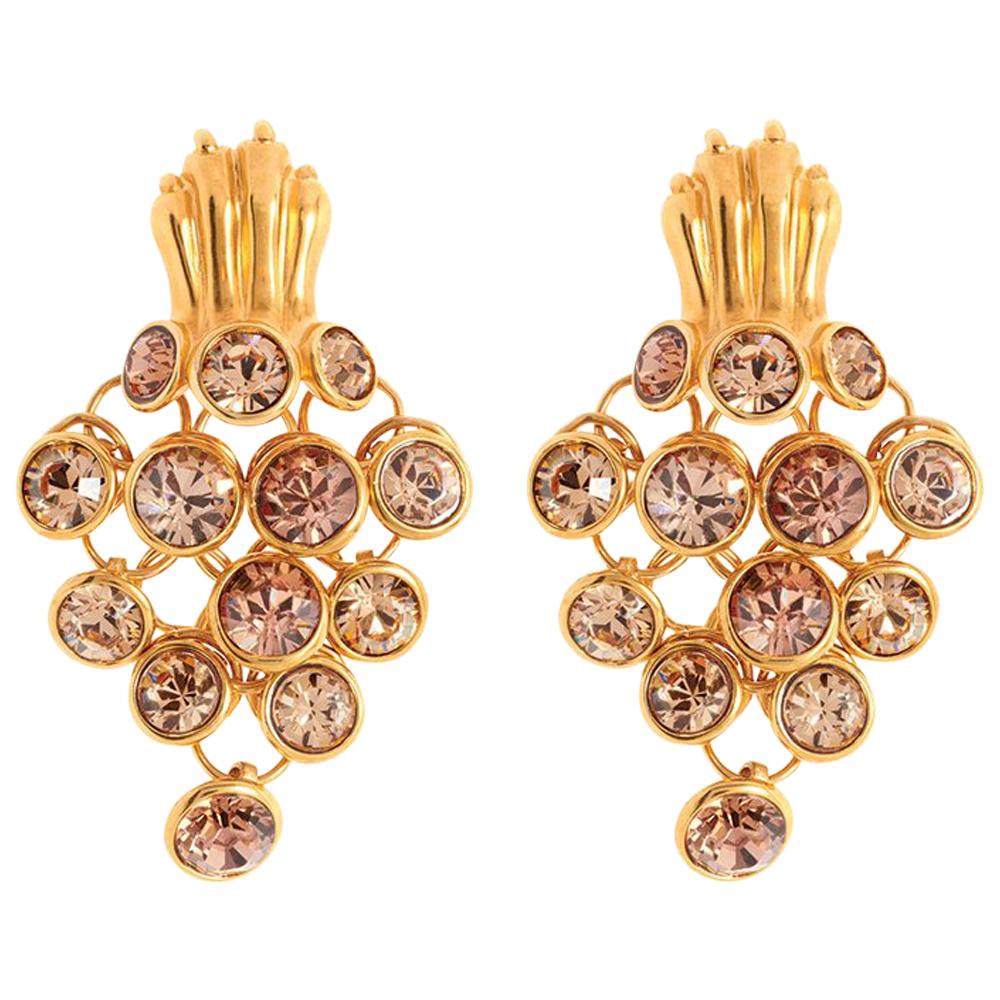 Simon Harrison Gold Dionysus Leopard Earrings For Sale at 1stDibs