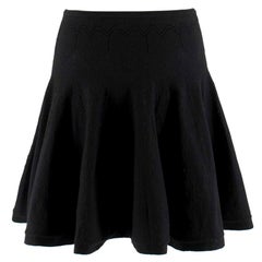 Alaia Paris Black Knit Mini Skirt US 6