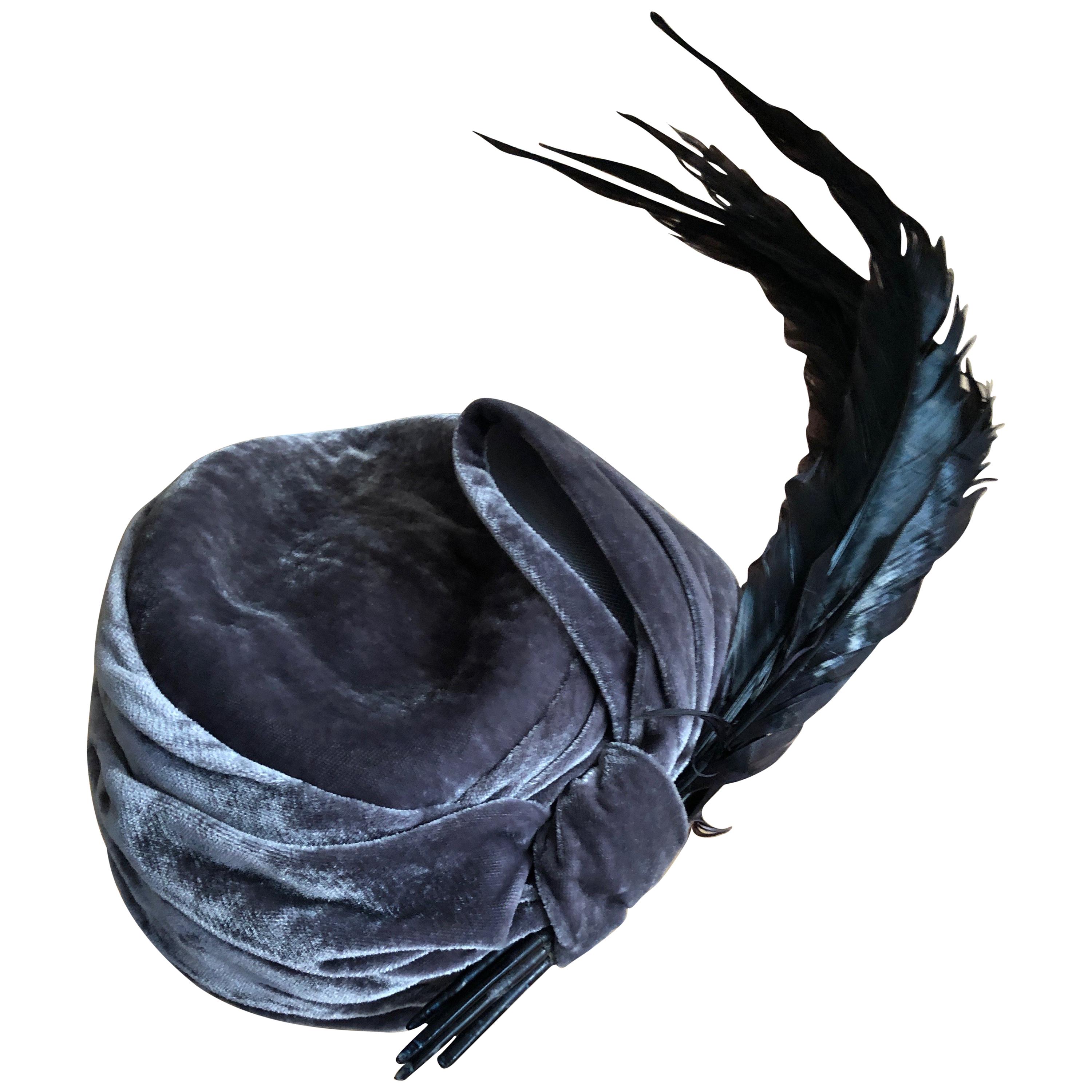 Christian Dior Haute Couture Feathered Hat by Stephen Jones for John Galliano For Sale