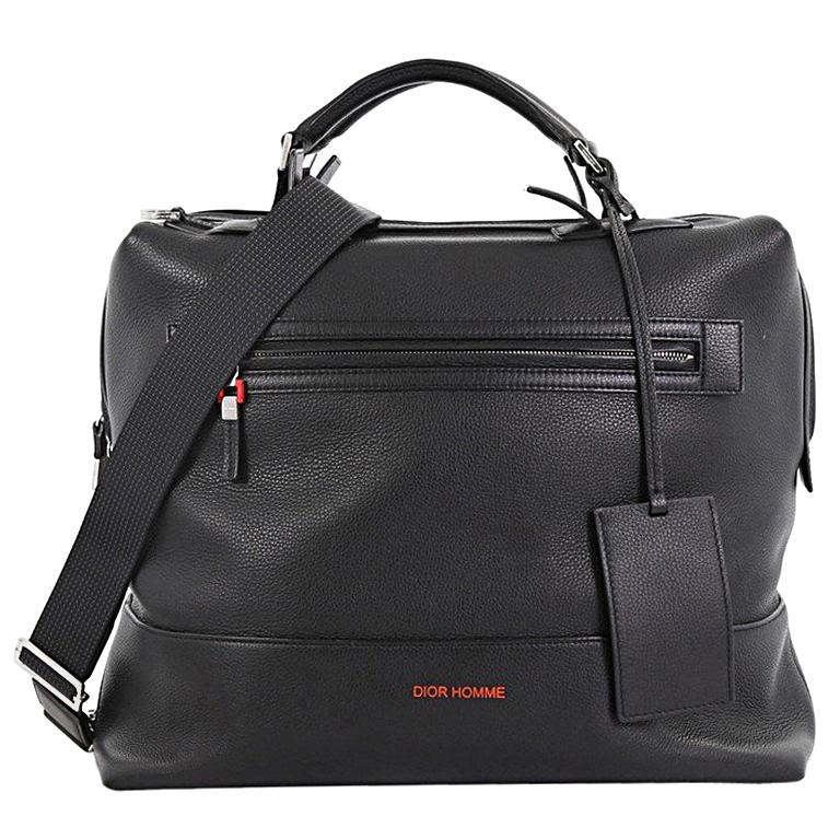 Christian Dior Homme Duffle Bag Leather Large at 1stDibs | dior duffle ...