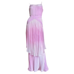 John Galliano Pink Silk Gown