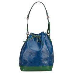 Retro Louis Vuitton Blue Epi Bicolor Noe