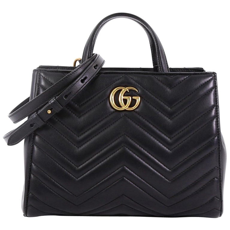 Gucci GG Marmont Tote Matelasse Leather Small at 1stdibs
