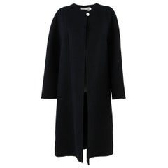 1980S Mila Schön Black Angora and Wool Cape 