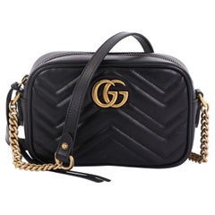Used Gucci GG Marmont Shoulder Bag Matelasse Leather Mini
