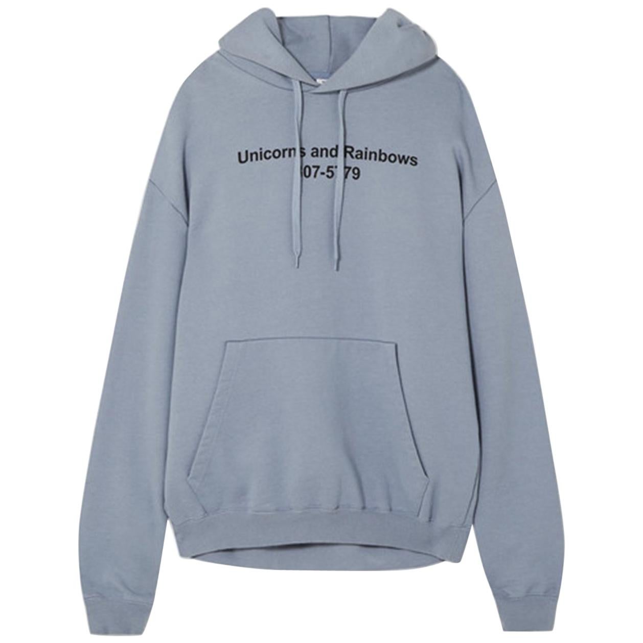 Vetements Unicorn Print Oversized Hoodie 