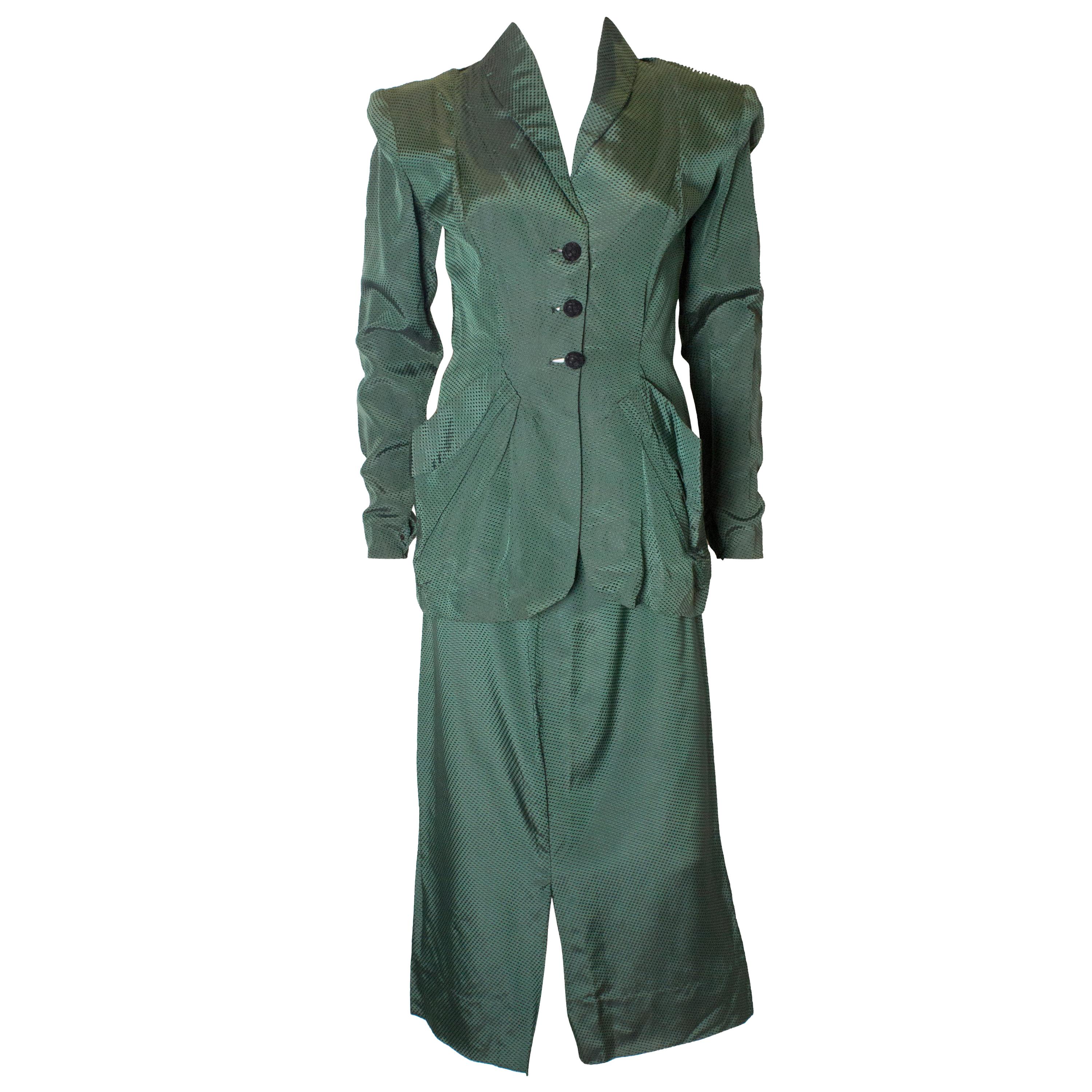 Vintage 1940s Skirt Suit For Sale