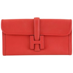 Hermès Rouge Swift Jige Elan 29 Clutch