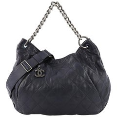 Chanel Coco Pleats Hobo Quilted Calfskin Large, at 1stDibs