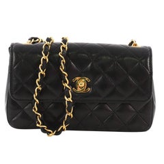 Chanel Vintage Flap Bag Quilted Lambskin Mini