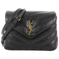 Saint Laurent LouLou Shoulder Bag Matelasse Chevron Leather Toy