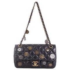 Chanel Coin Medallion Flap Bag Quilted Aged Calfskin Medium at