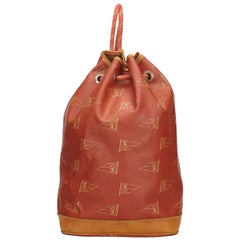 Vintage Louis Vuitton Red 1995 LV Cup St. Tropez Drawstring Backpack