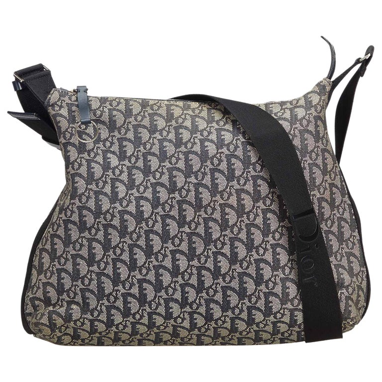 Dior Gray Oblique Canvas Crossbody Bag For Sale at 1stDibs | dior ...