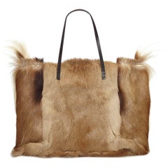 Fendi Brown Fur Tote Bag