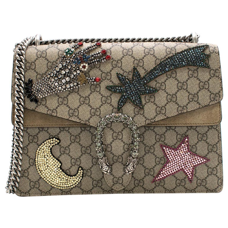 Gucci Dionysus GG Medium embellished shoulder bag For Sale at 1stDibs