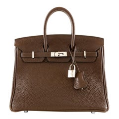 Hermès Cocoan Braun Togo 25 cm Birkin Tasche
