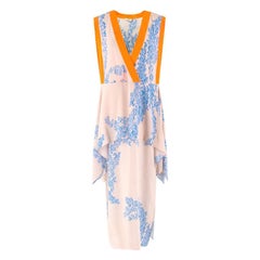 Fendi floral-print V-neck silk maxi dress US 4