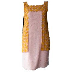 Fendi Pink and Yellow Sequin Shift