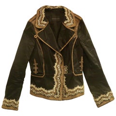 Ermanno Scervino luxurious vintage embroidered short jacket