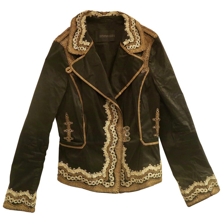 Ermanno Scervino luxurious vintage embroidered short jacket For Sale at ...