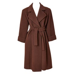 Yves Saint Laurent Rive Gauche Belted Wrap Coat