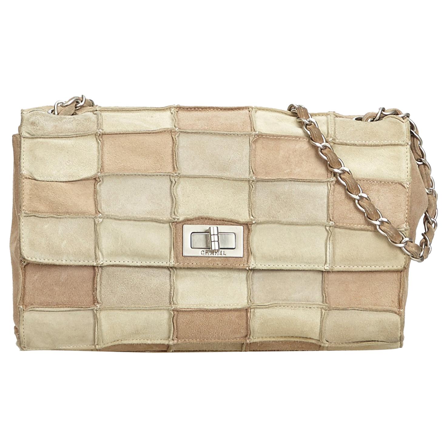 Chanel Brown Reissue Patchwork Flap Bag