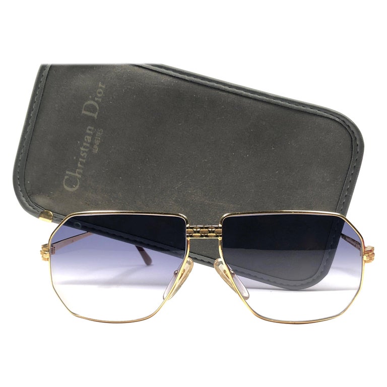 New Vintage Christian Dior Monsieur 2391 Gold Panthere Sunglasses 1970's  Austria at 1stDibs