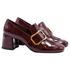 Prada Patent Heeled Loafers US 9