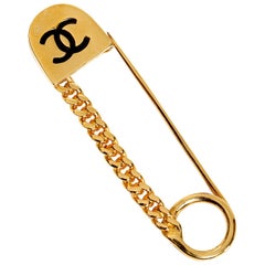 Chanel Gold Large Safety Pin