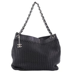 Chanel CC Charm Tote Woven Caviar Large