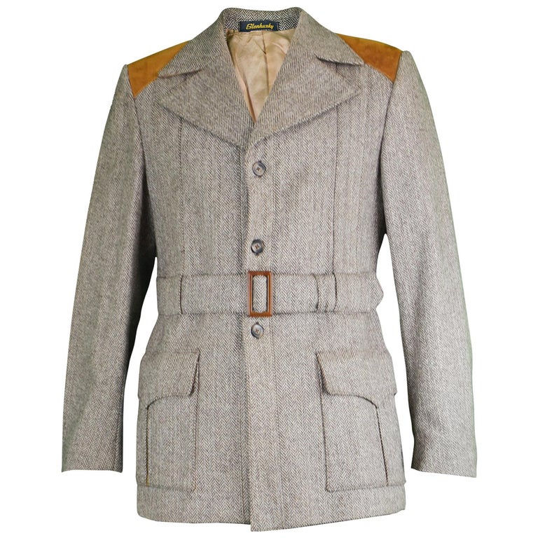 Glenhusky Pure Virgin Wool Herringbone Tweed and Suede Mens Vintage Norfolk  Jacket at 1stDibs | mens norfolk jacket, norfolk jacket mens, norfolk tweed  jacket