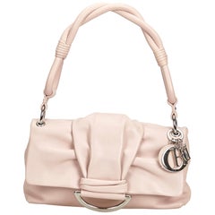 Dior Pink Leather Bow Flap Bag