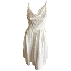 Vivienne Westwood Anglomania White Cotton "Twisted Monroe" Dress New