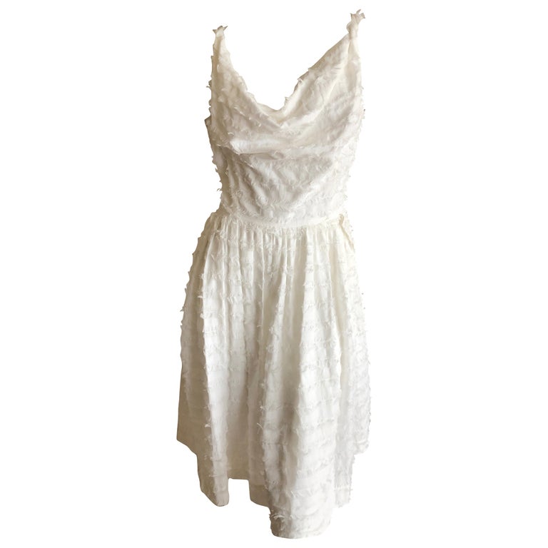 Vivienne Westwood Anglomania White Cotton "Twisted Monroe" Dress New For  Sale at 1stDibs