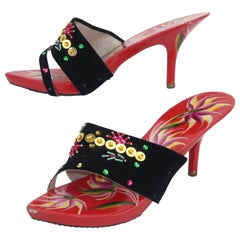 1950's Vietnamese Hand Painted Wooden Mules Shoes For Sale at 1stDibs |  vietnamese shoes, shoes in vietnamese, viet gold shoes