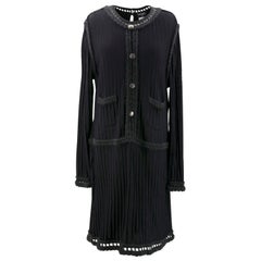 Chanel Knit Black Dress US 12