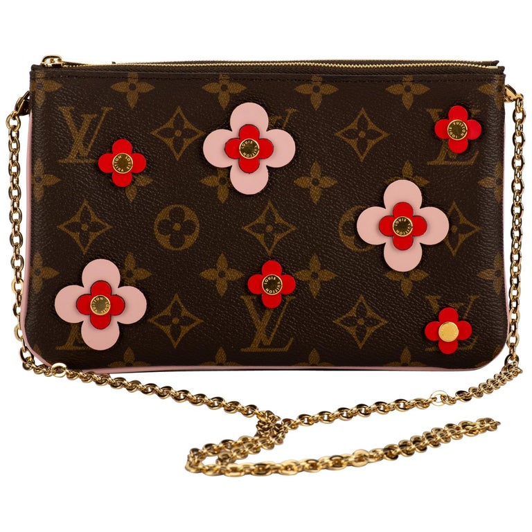 New in Box Louis Vuitton Crossbody Flower Pouchette Bag at 1stDibs