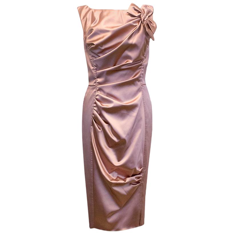 satin look dress