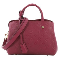 Louis Vuitton Montaigne Handbag Monogram Empreinte Leather BB
