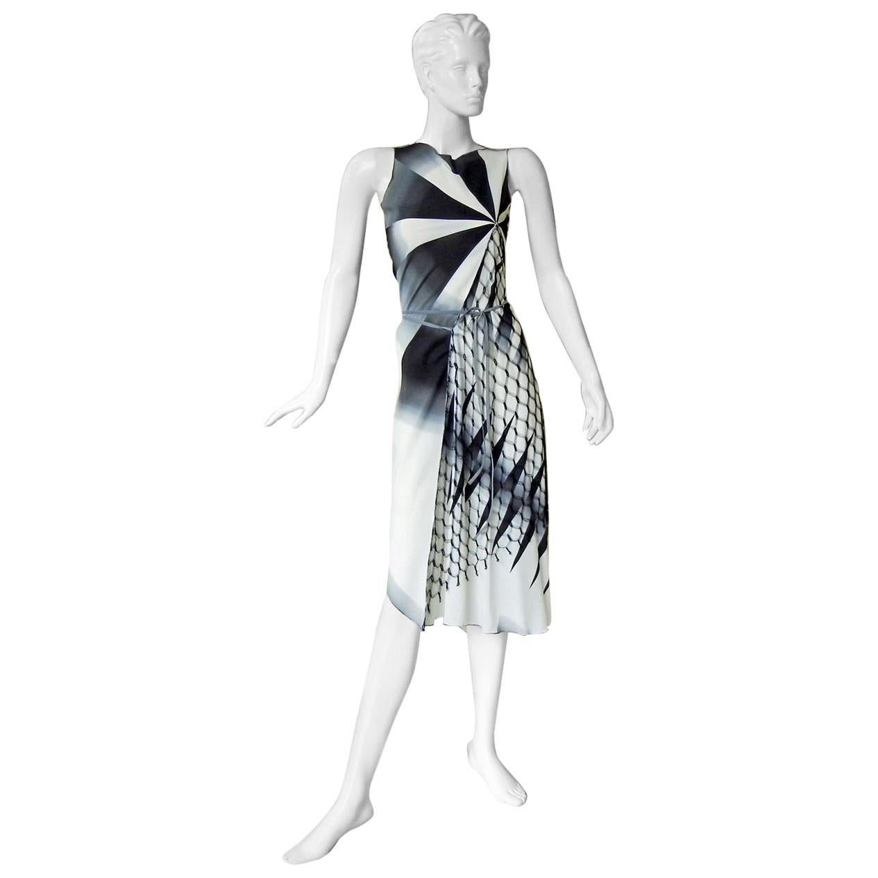  JP Gaultier 2001 Asymmetric dress as seen on the Runway and in AD campaign  New