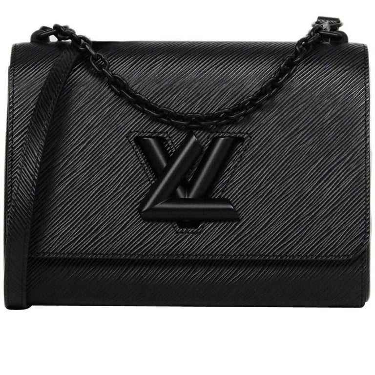 Louis Vuitton Black Epi Leather/Matte Black LV Twist MM Crossbody Bag