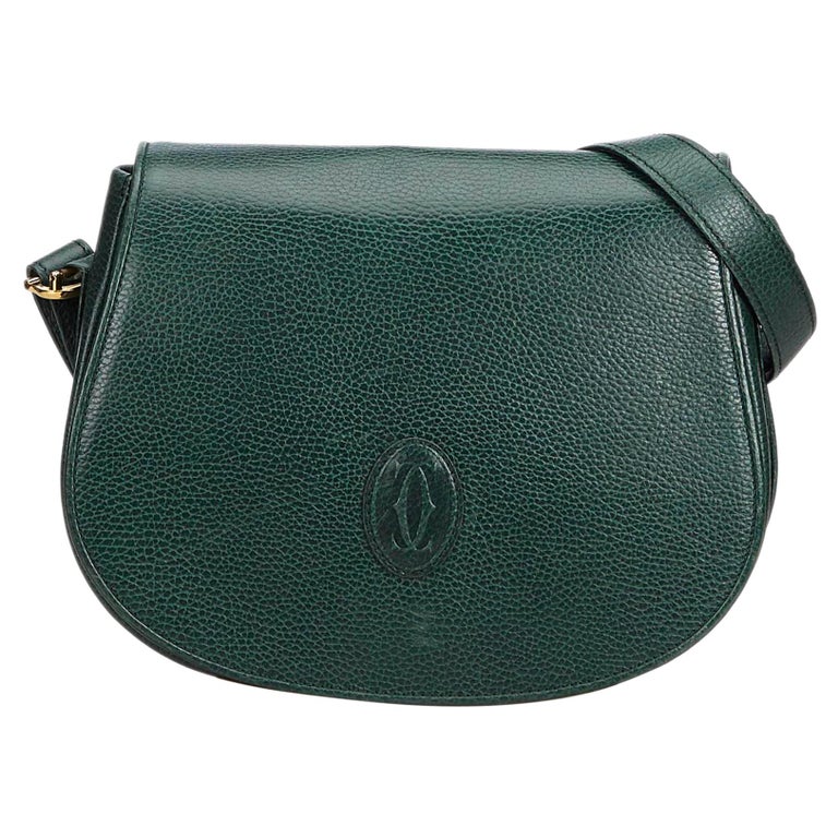 Cartier Green Must De Leather Crossbody Bag